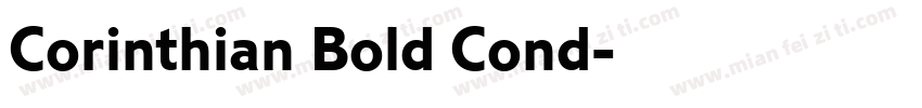 Corinthian Bold Cond字体转换